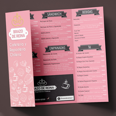 Brazo de Reina Menu